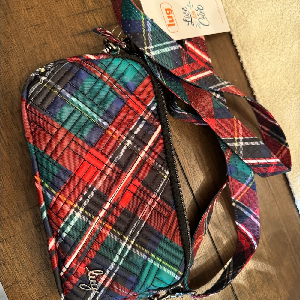 Lug Coupe XL Crossbody Tarten Plaid NWT